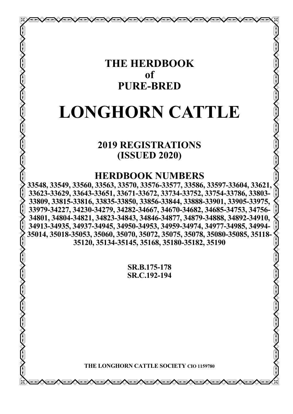 THE HERDBOOK of PURE-BRED