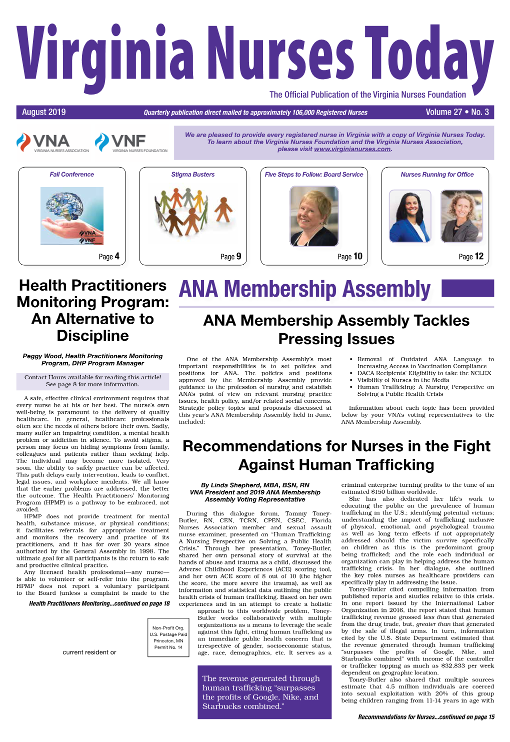 ANA Membership Assembly Monitoring Program: an Alternative to ANA Membership Assembly Tackles Discipline Pressing Issues