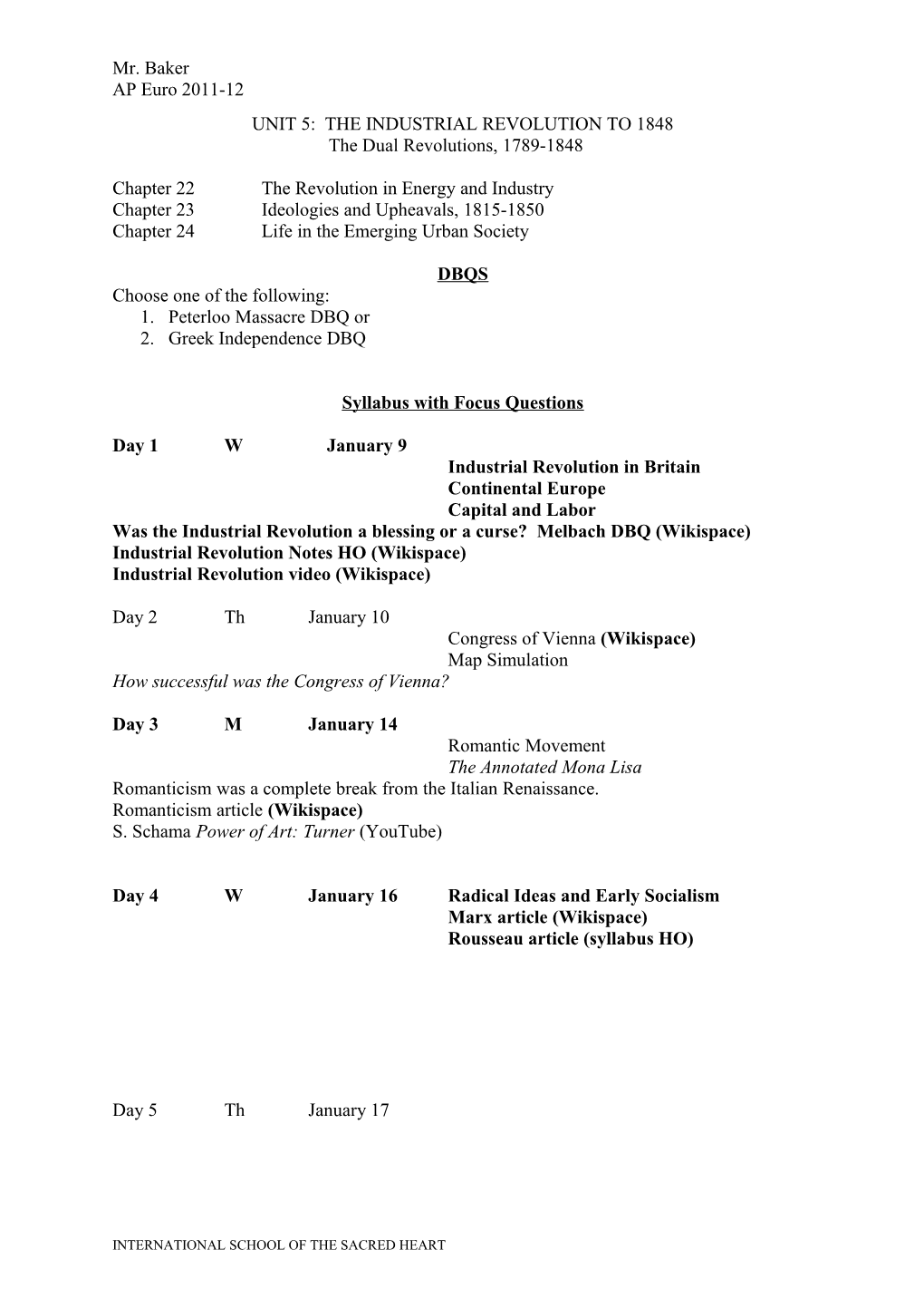 Unit 4 Industrial Revolution to 1848 s1