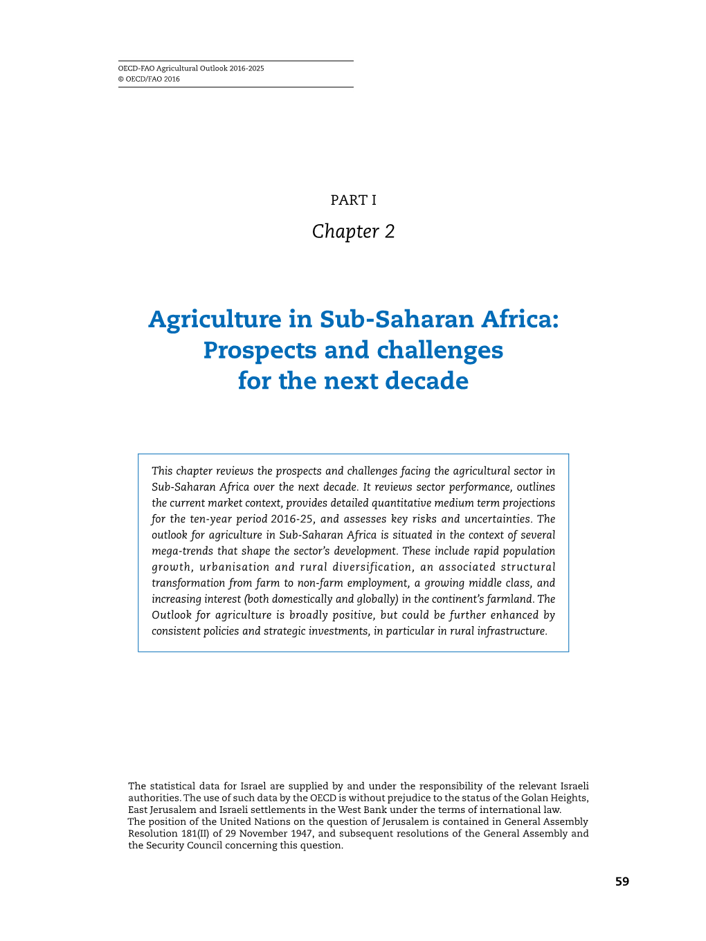 Agriculture in Sub-Saharan Africa: Prospects and Challenges for the Next Decade