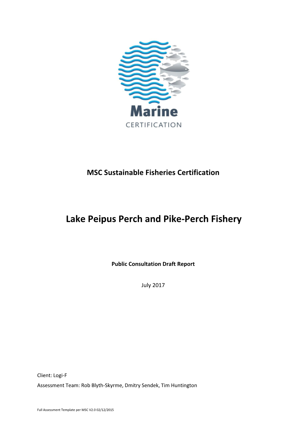 Estonia Perch and Pike-Perch Assessment