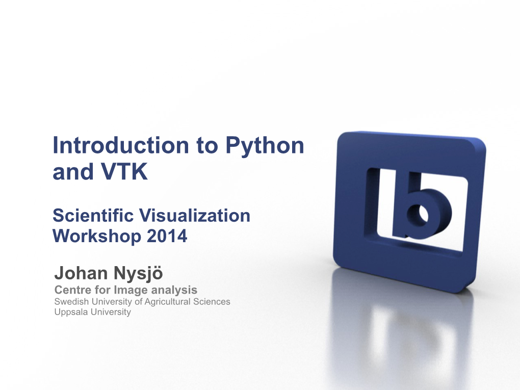Introduction to Python and VTK