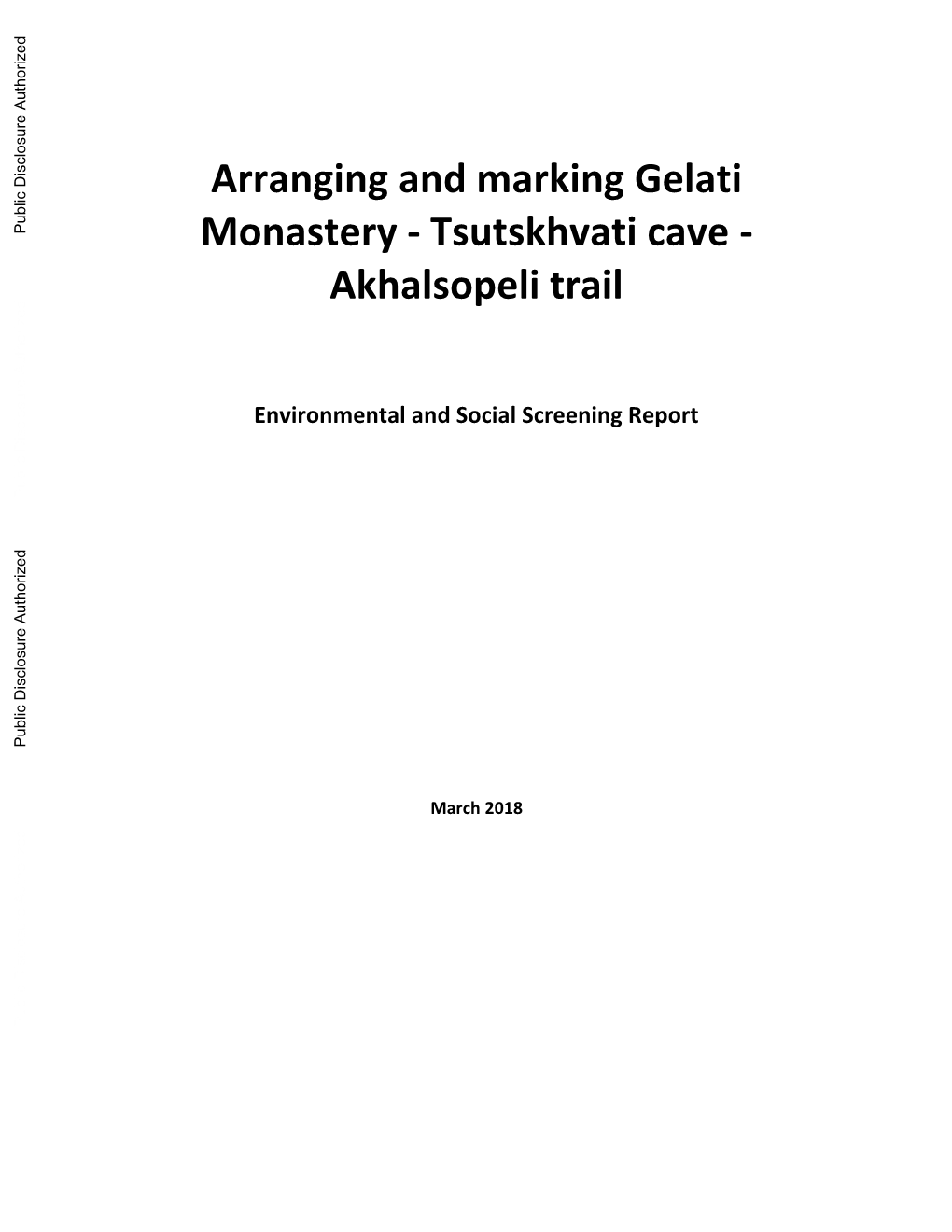 Tsutskhvati Cave - Akhalsopeli Trail