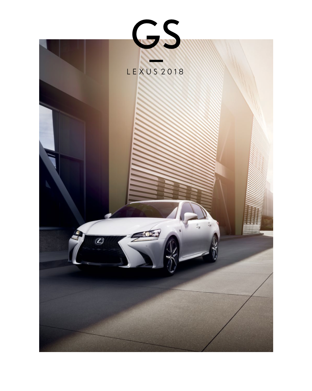 Brochure for 2018 Lexus GS & GS Hybrid