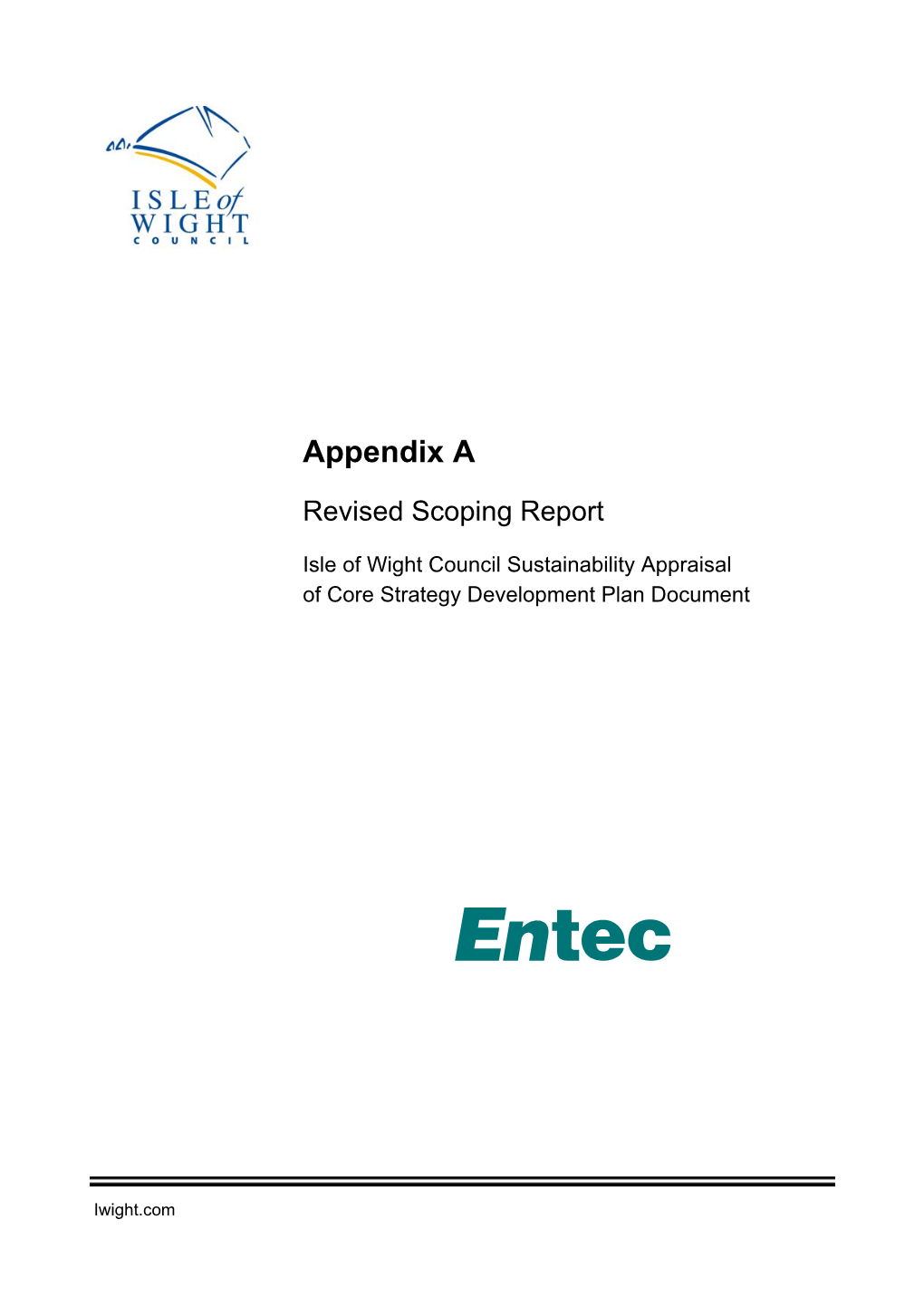 SA Appendix a – Revised Scoping Report