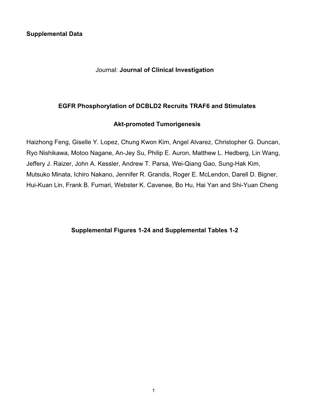 Journal of Clinical Investigation EGFR Phosphorylation of DCBLD2