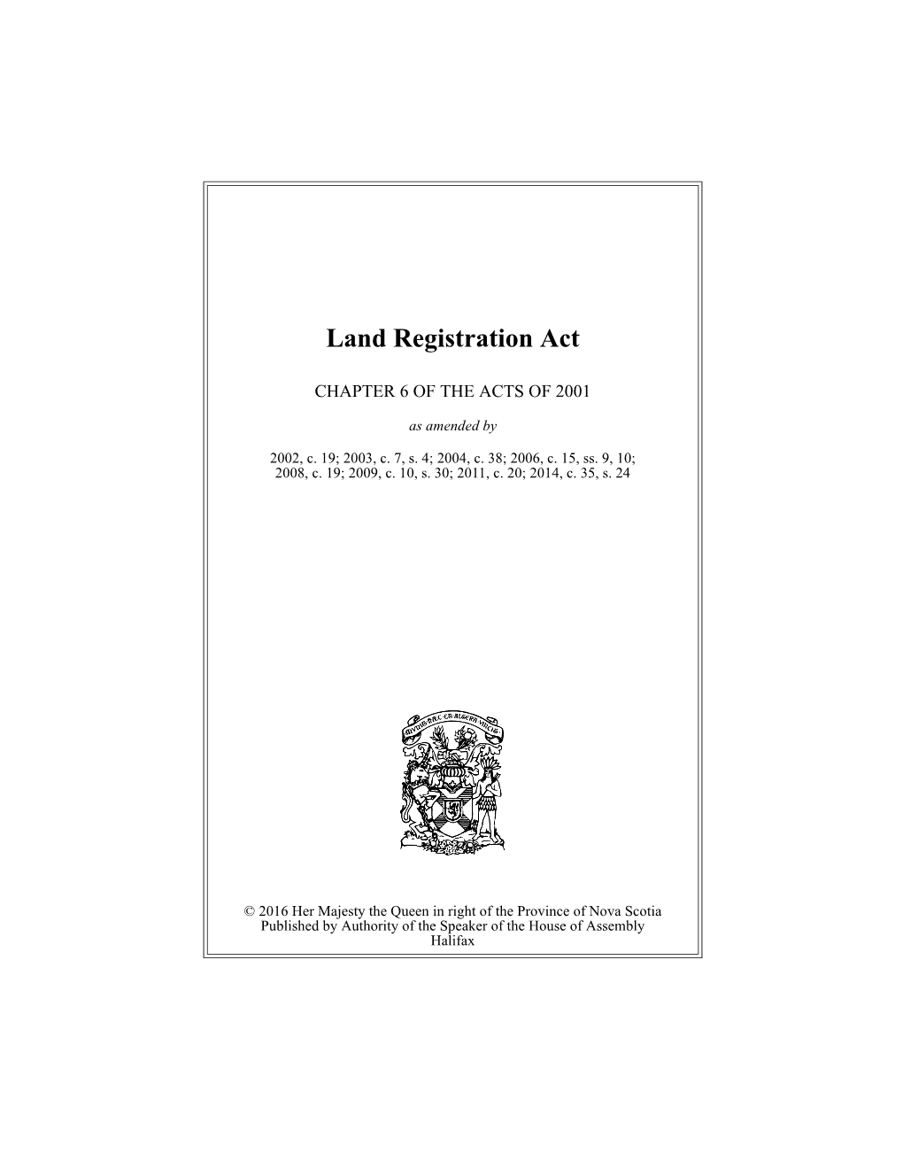 Land Registration Act