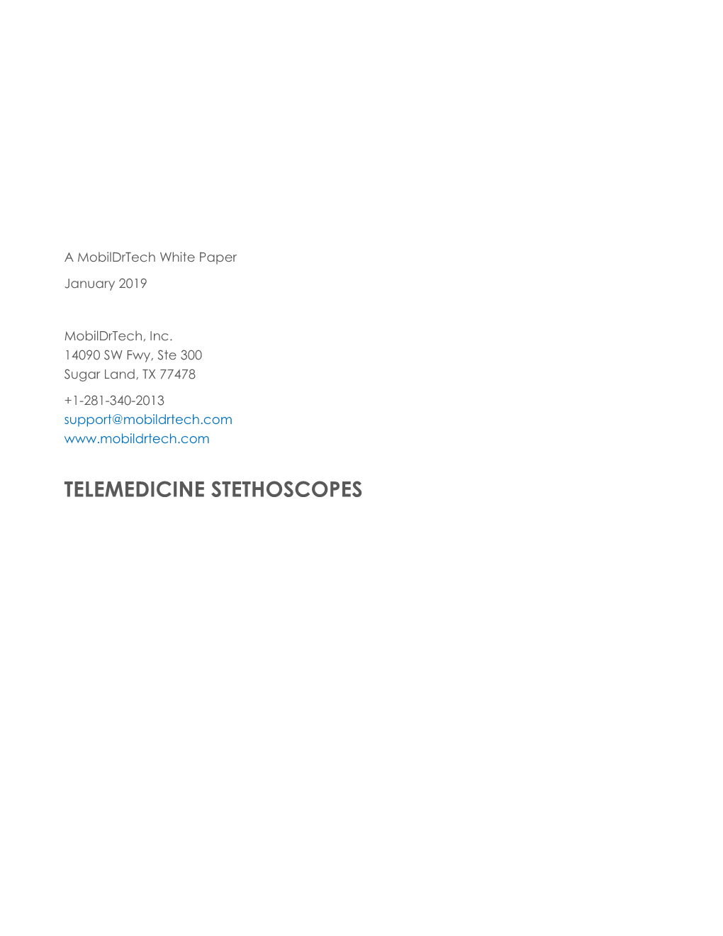 Telemedicine Stethoscopes