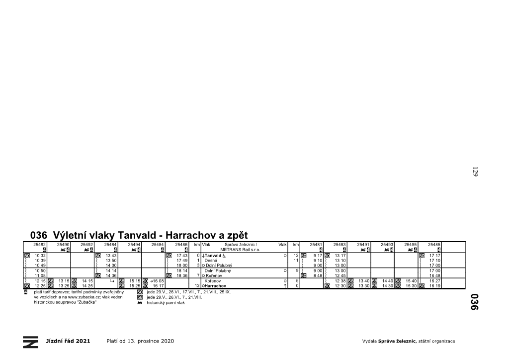 036 Výletní Vlaky Tanvald