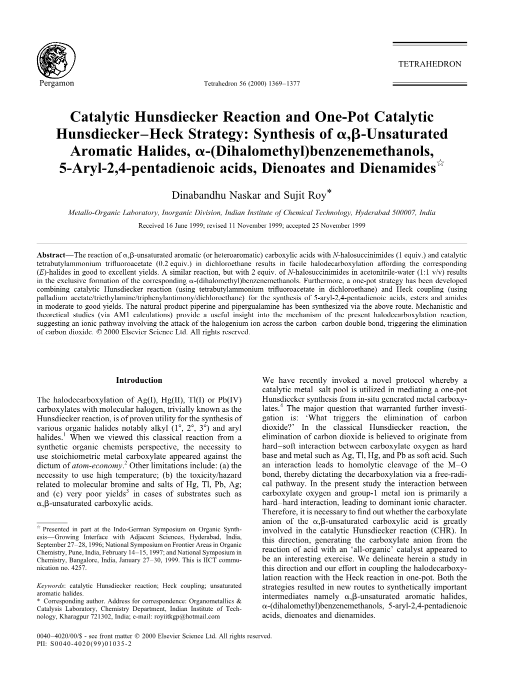 Catalytic Hunsdiecker Reaction.Pdf