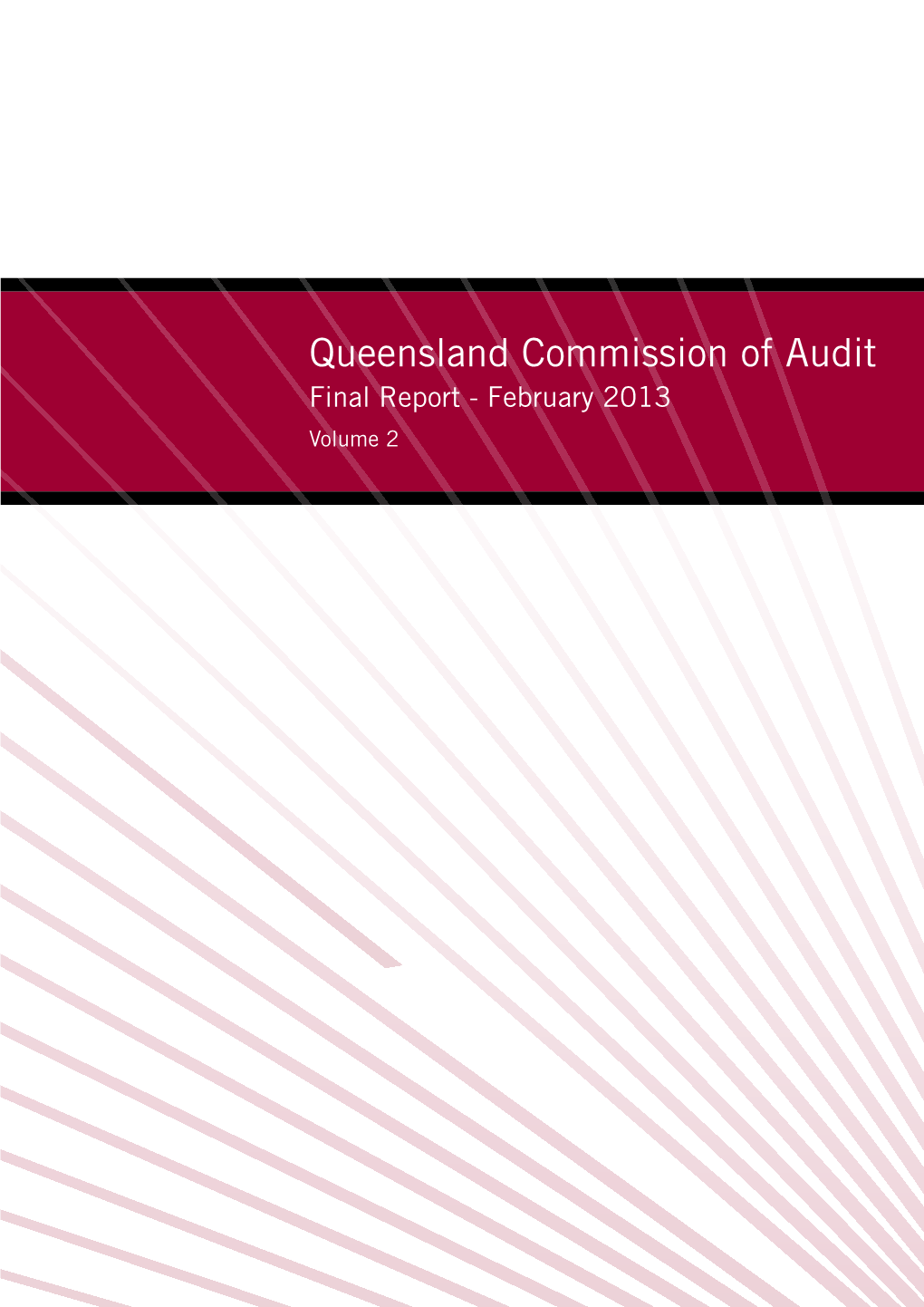Queensland Commission of Audit's Final
