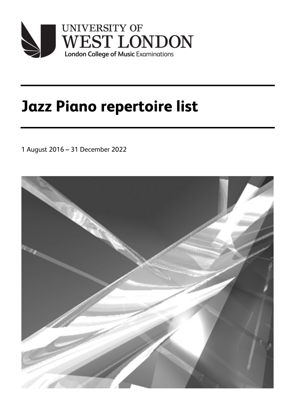 Jazz Piano Repertoire List