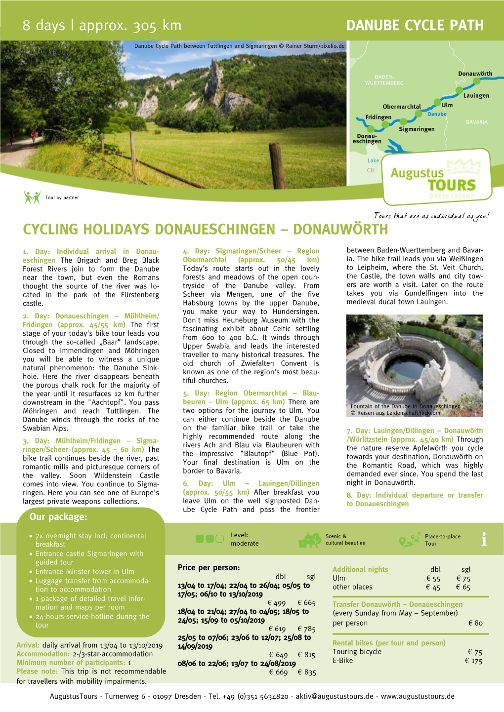 Danube Cycle Path Cycling Holidays