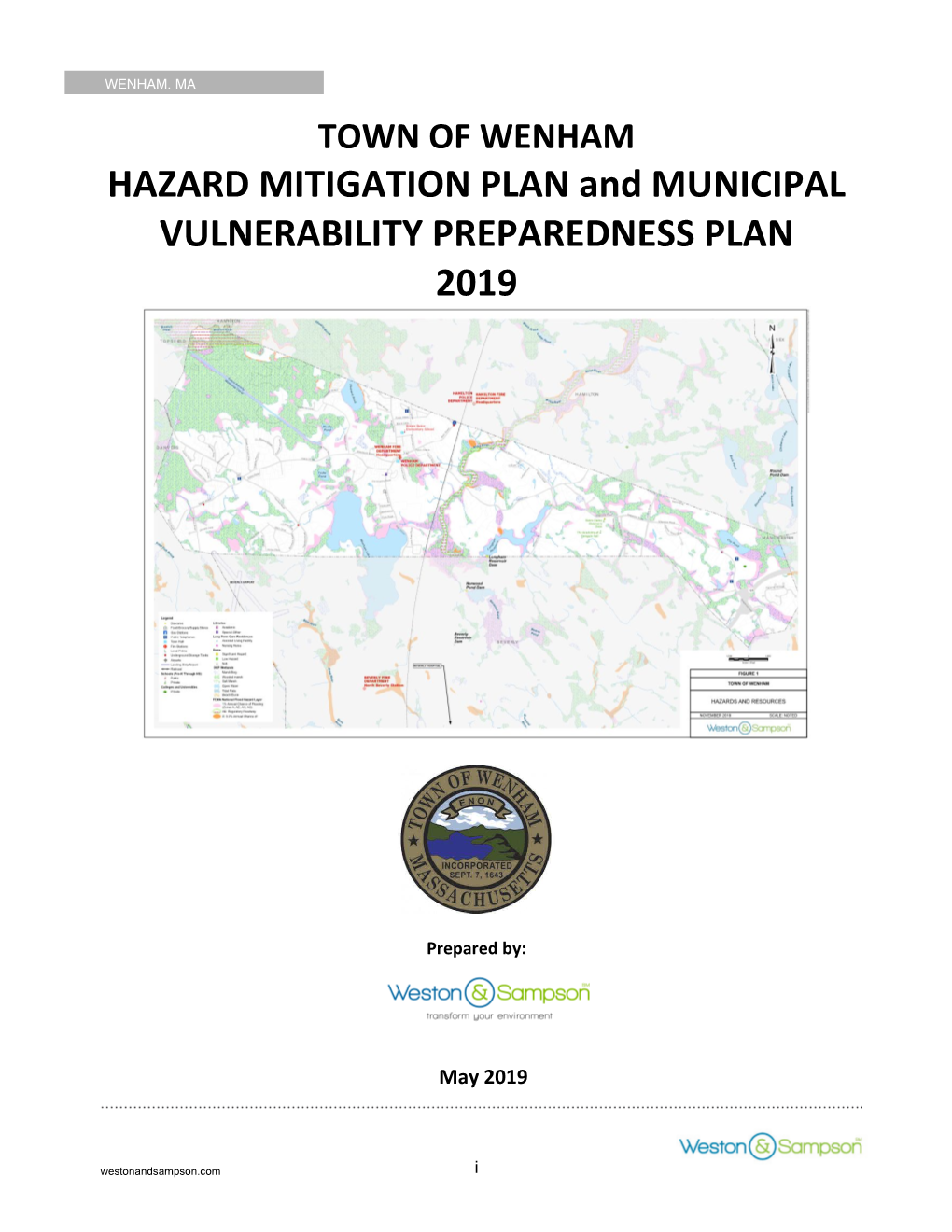 TOWN of WENHAM HAZARD MITIGATION PLAN and MUNICIPAL VULNERABILITY PREPAREDNESS PLAN 2019