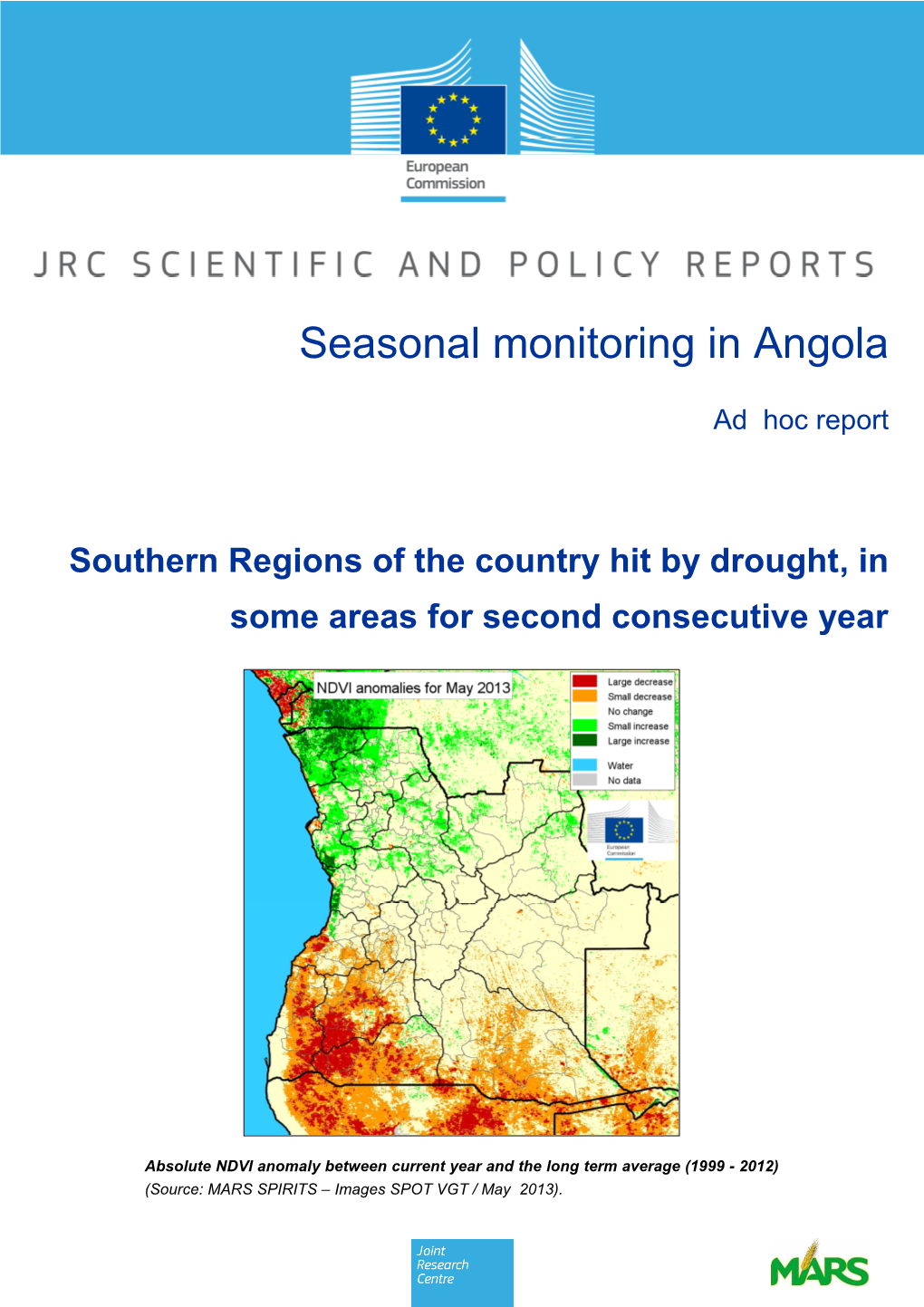 Seasonal Monitoring Angola June 2013
