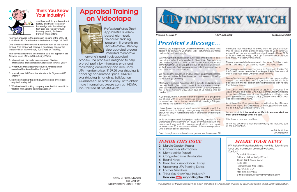 Appraisal Training on Videotape