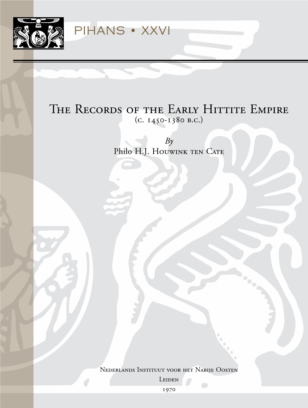 The Records of the Early Hittite Empire (C