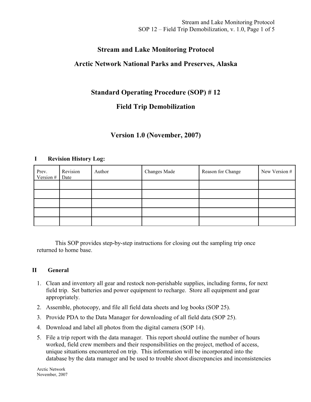 Bird Monitoring Protocol for Agate Fossil Beds National Monument, Nebraska and Tallgrass