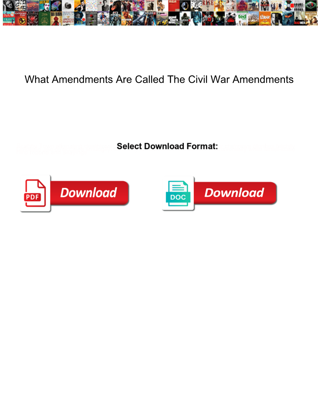 What Amendments Are Called the Civil War Amendments