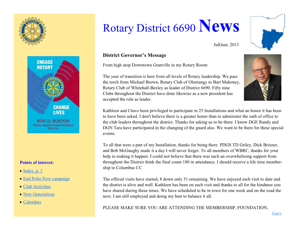 Rotary District 6690 News