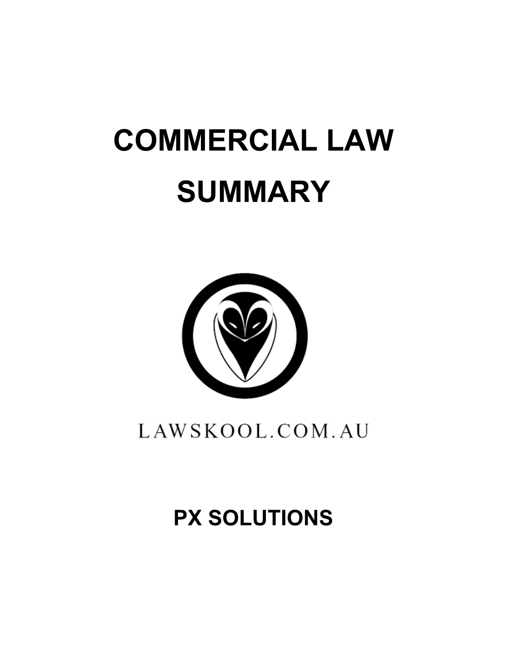 Commercial Law Summary