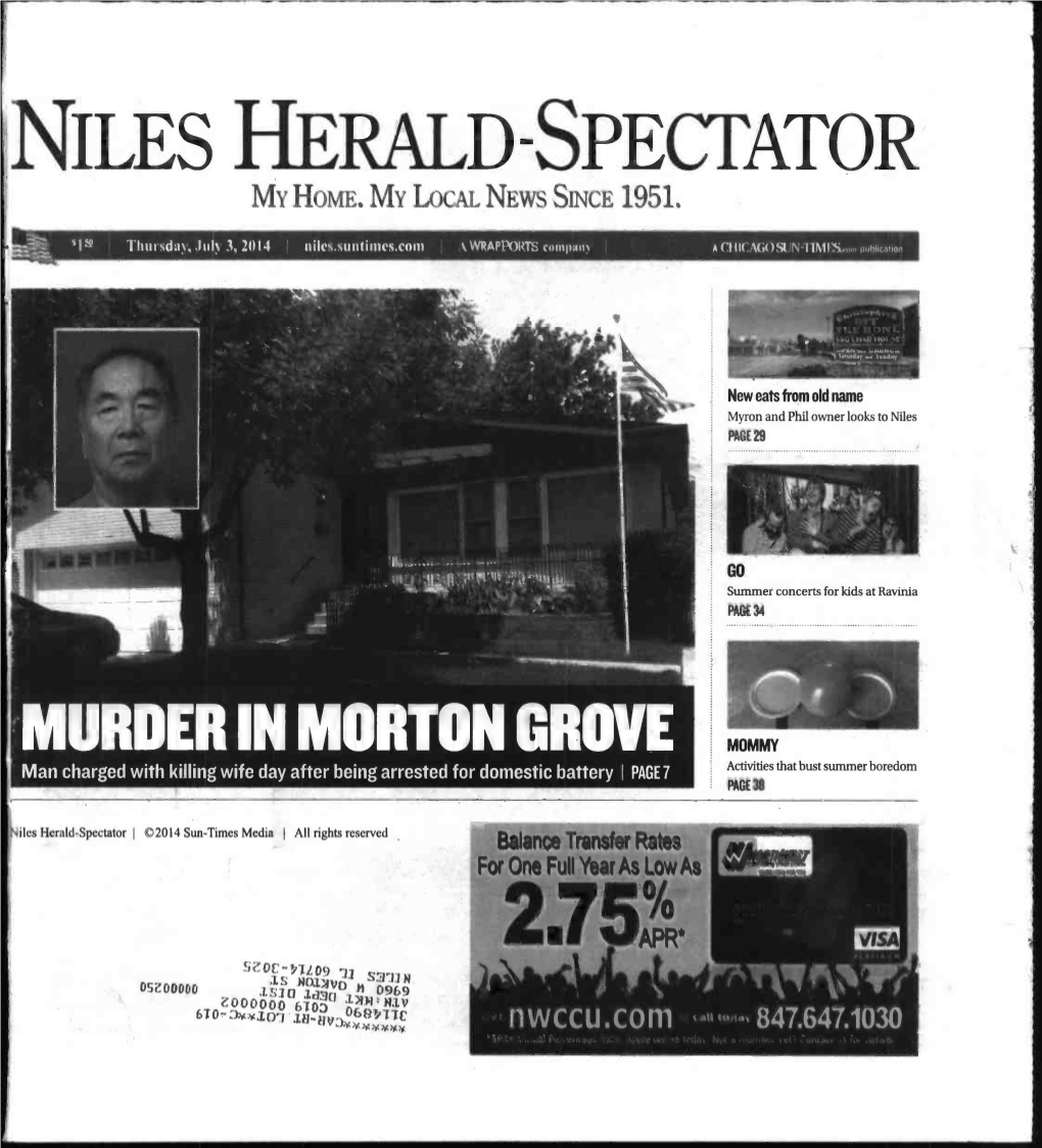 NILES HERALD -SPECTATOR' M Hoim