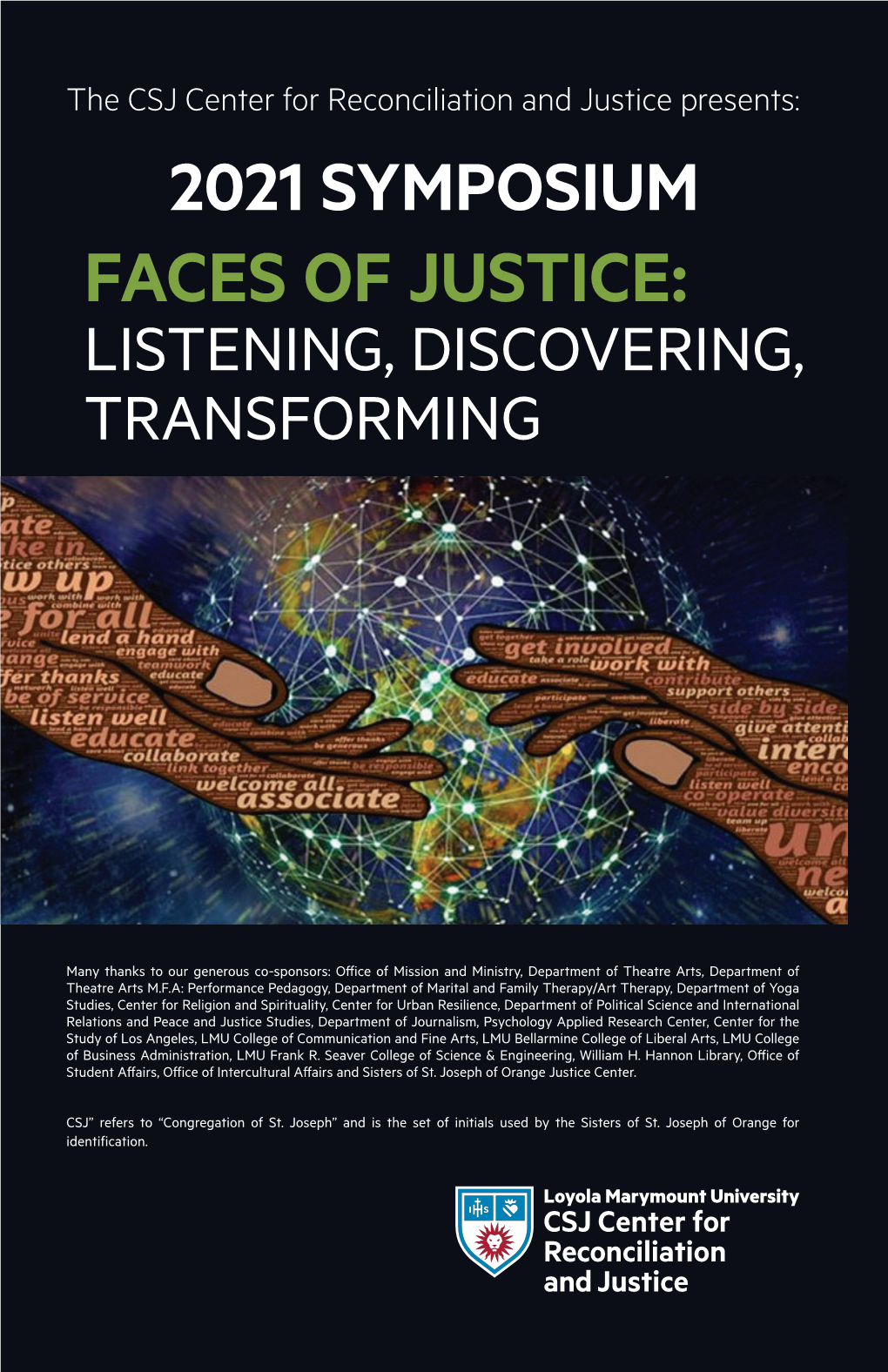 Faces of Justice: Listening, Discovering, Transforming