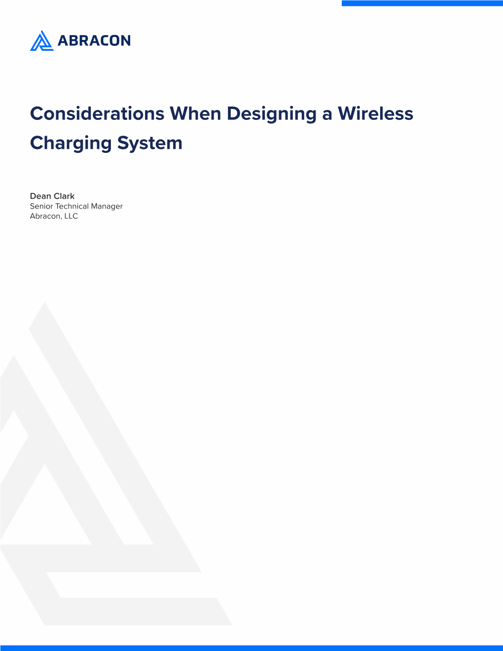 Considerations When Designing a Wireless Charging System