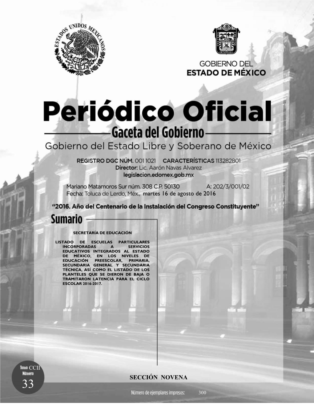 Listado De Escuelas Particulares Incorporadas a Servicios Educativos Integrados Al Estado De México, En Los Niveles De Educación Preescolar, Primaria