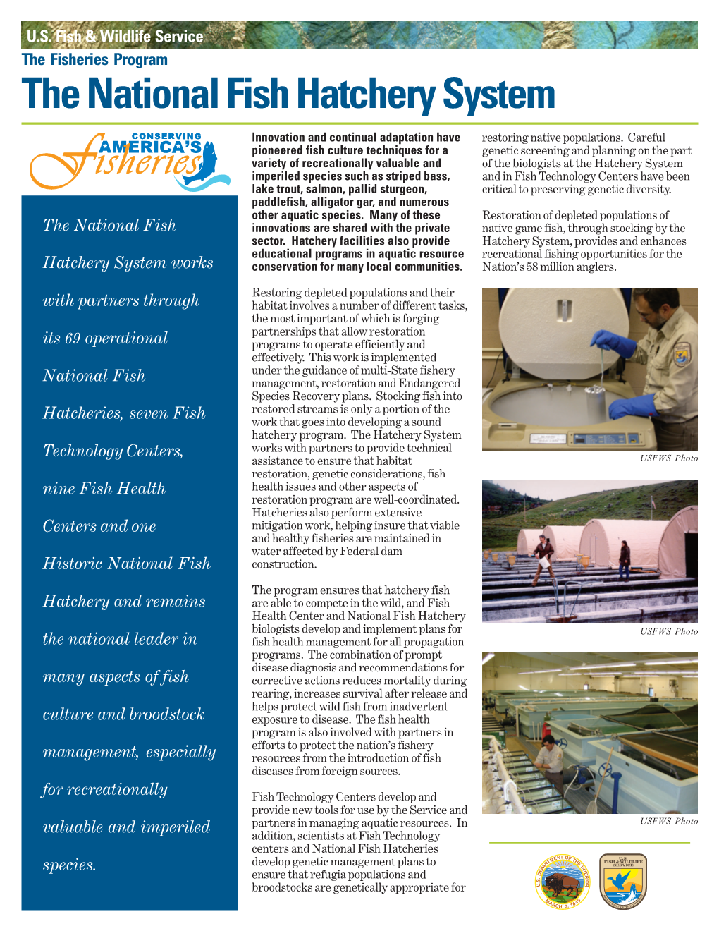 The National Fish Hatchery System