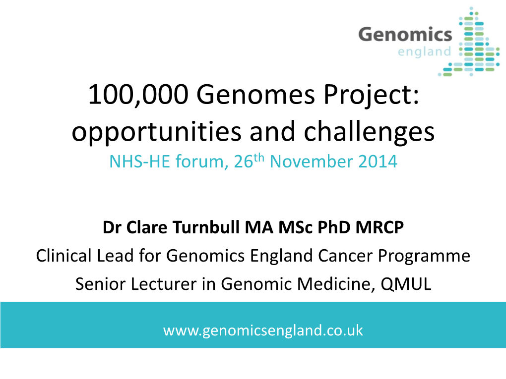 100000 Genomes Project