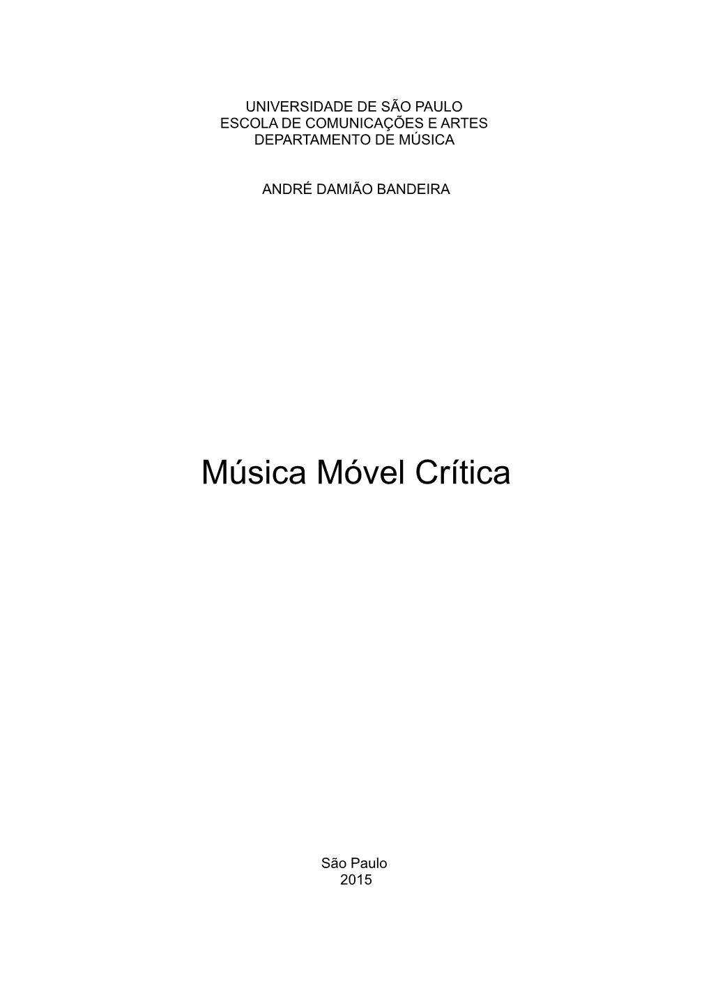 Música Móvel Crítica