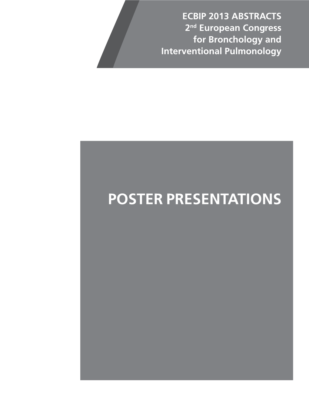 Poster Presentations Poster Presentations