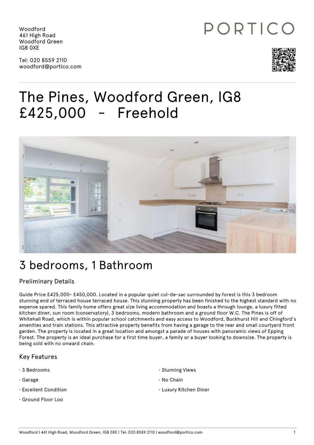 The Pines, Woodford Green, IG8 £425000