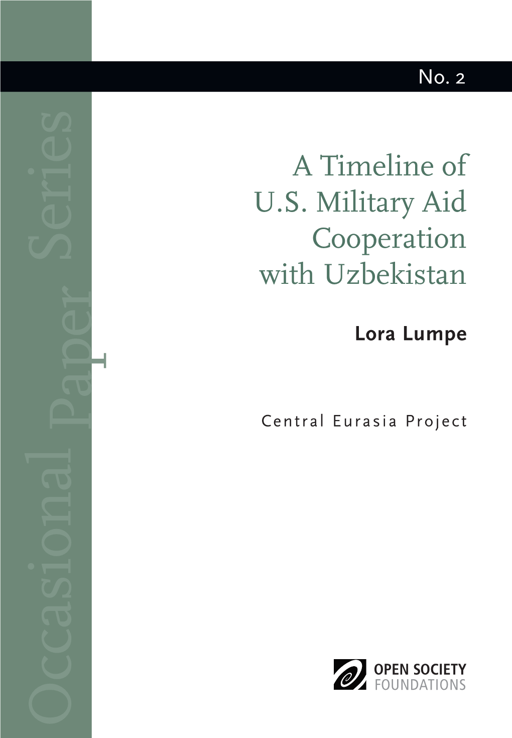 A Timeline of U.S. Military Aid Cooperation with Uzbekistan