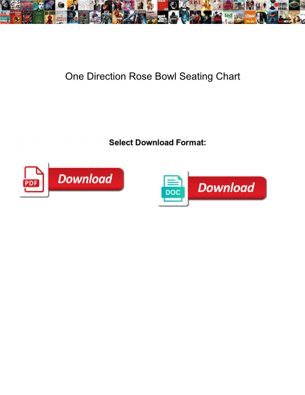 One Direction Rose Bowl Seating Chart