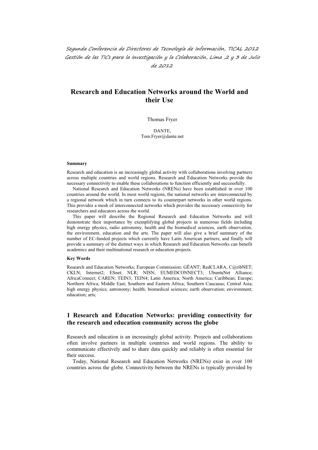 09-2 Research and Education Networks Around