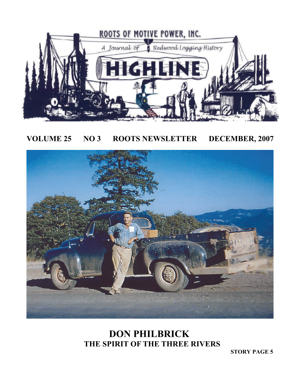 Roots of Motive Power, Highline, Volume 25, No. 3, December 2007