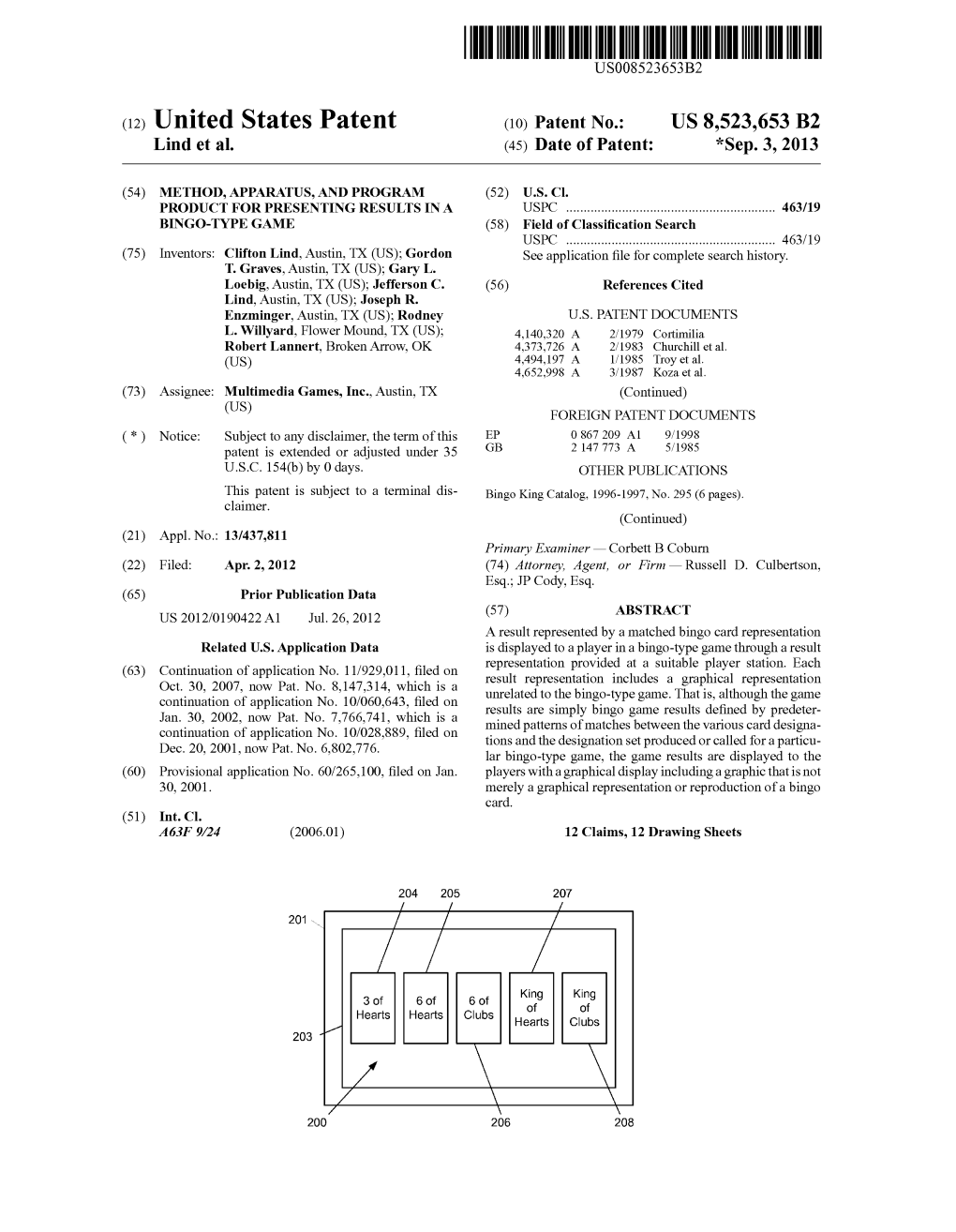 (63) Continuation of Application No. 1929,011, Filed on ESR