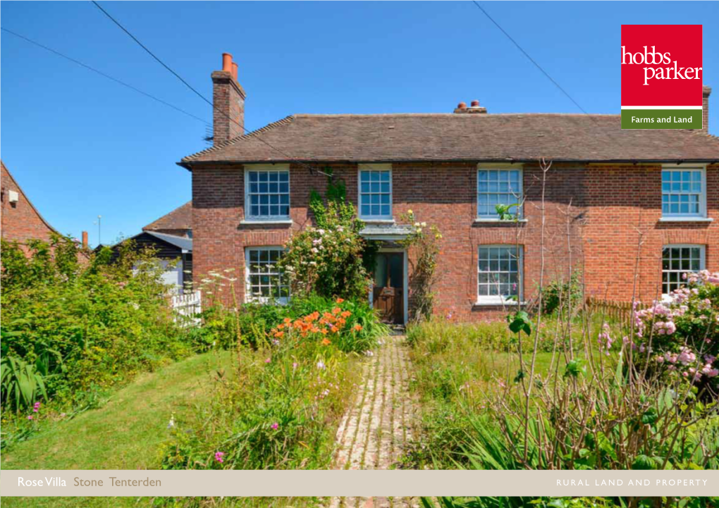 Rose Villa Stone Tenterden Rural Land and Property Farms and Land Rural Land and Property #Thegardenofengland