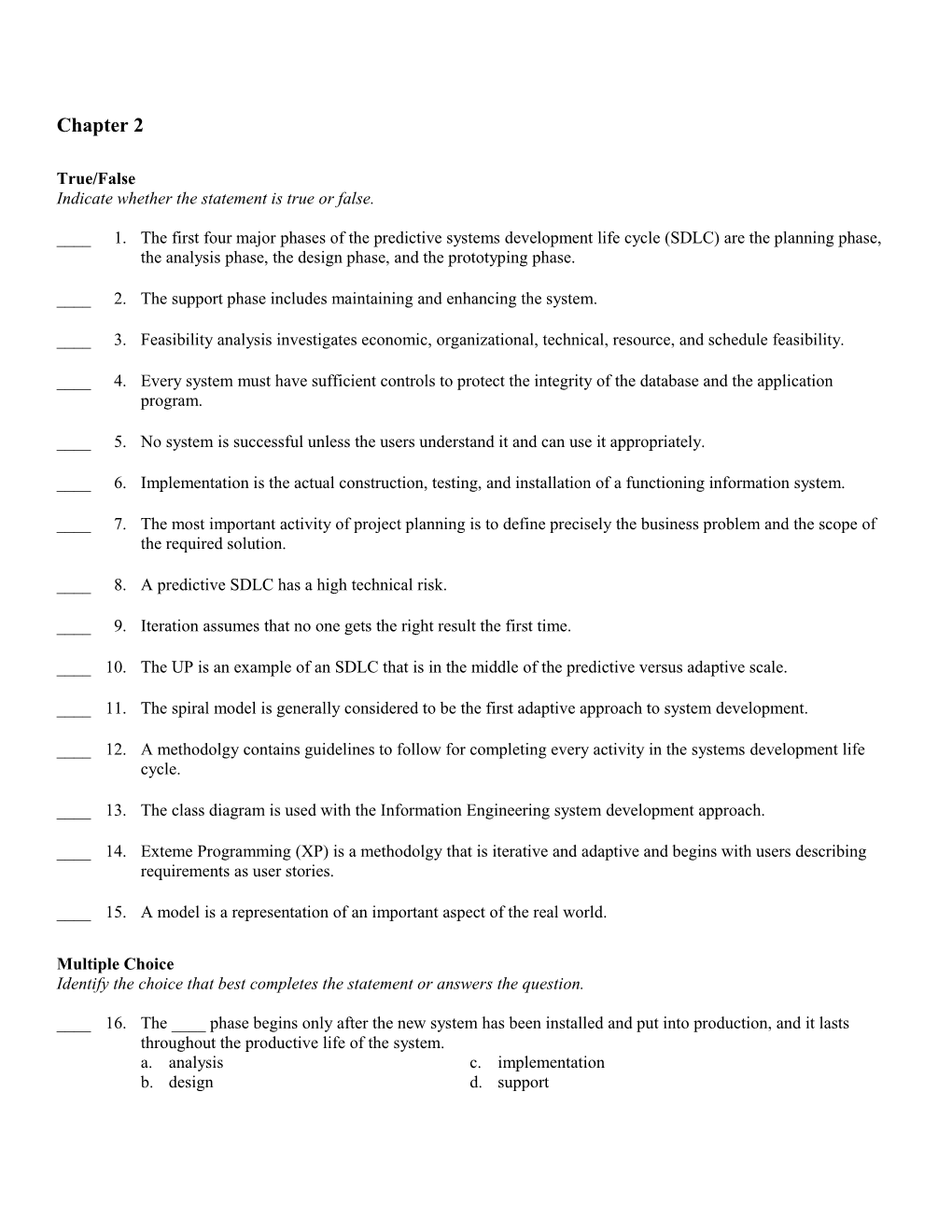 Indicate Whether the Statement Is True Or False s1