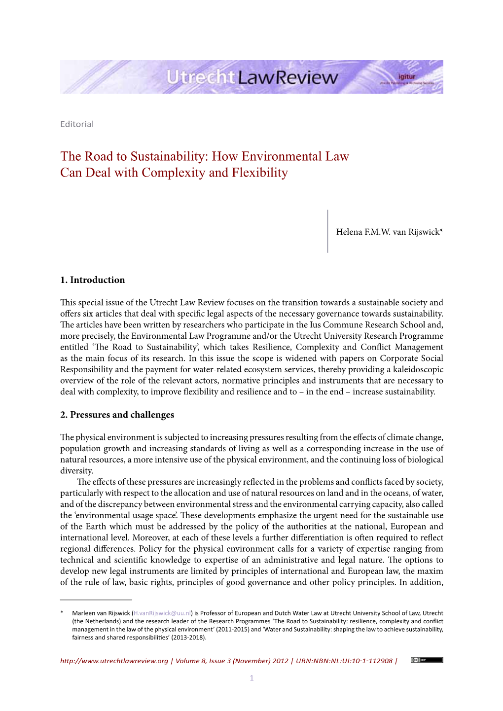 How Environmental Law Can Deal with Complexity and Flexibility