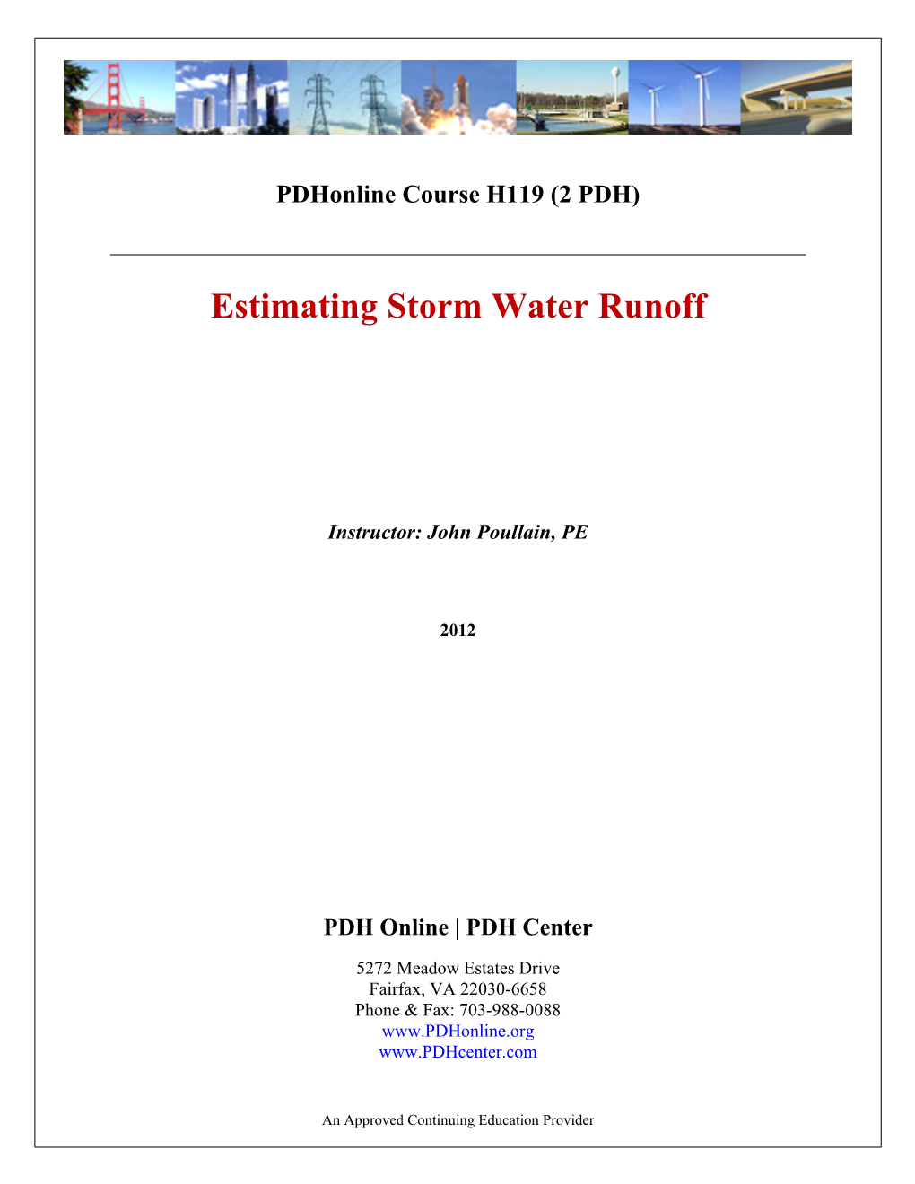 Estimating Storm Water Runoff