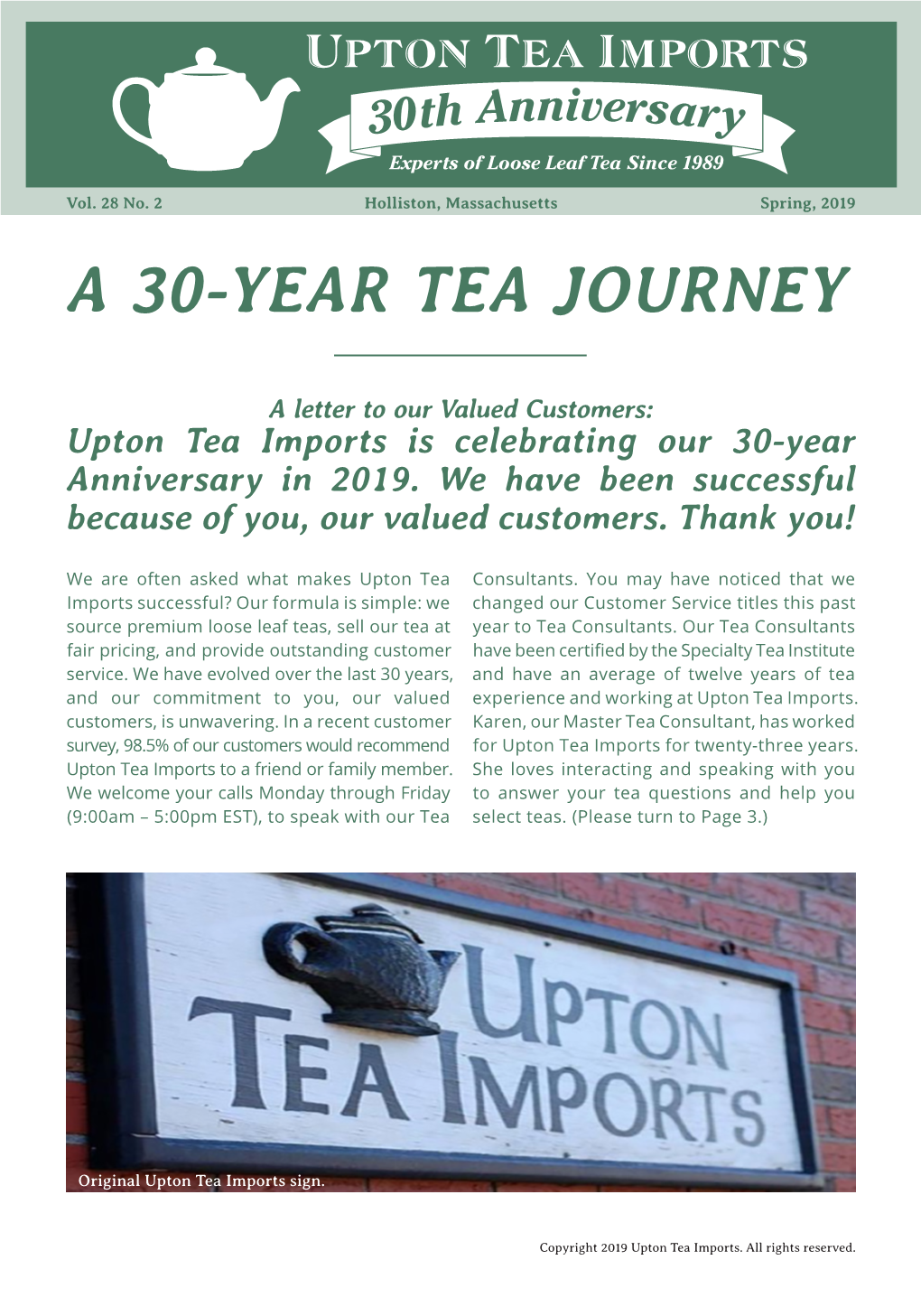 A 30-Year Tea Journey