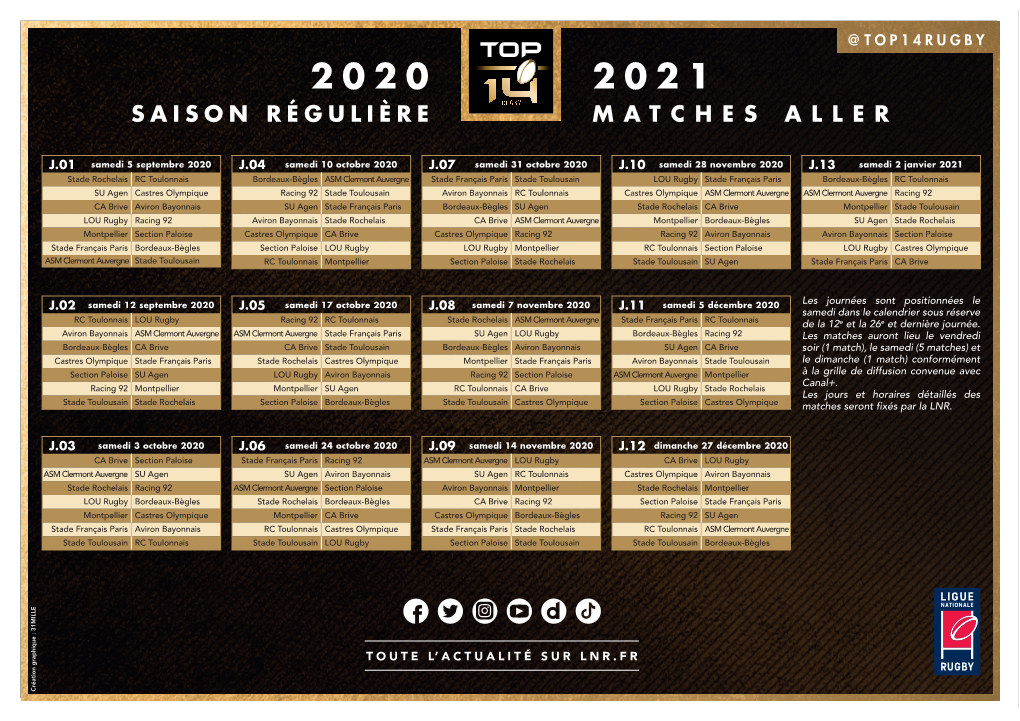 Calendrier Top 14 2020-2021.Pdf