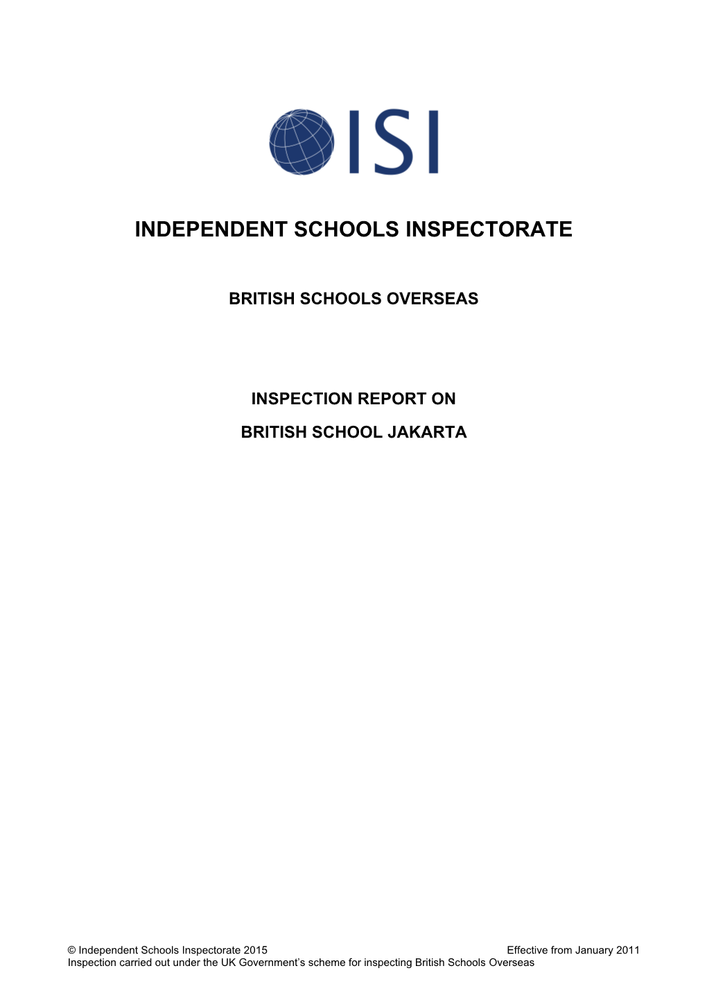 Independent Schools Inspectorate