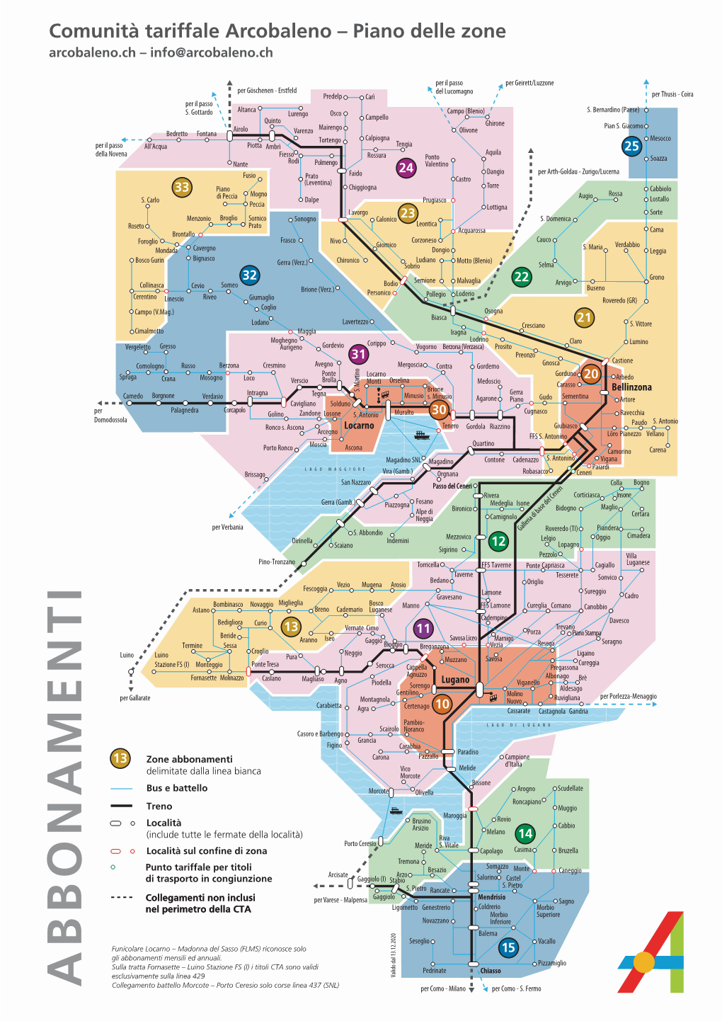 Piano Zone Abbonamenti 2021