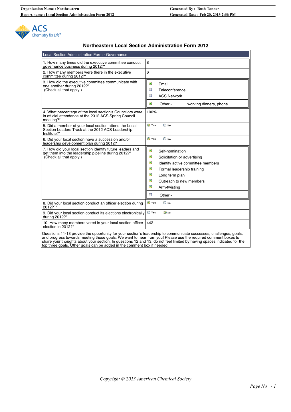 Copyright © 2013 American Chemical Society Page No