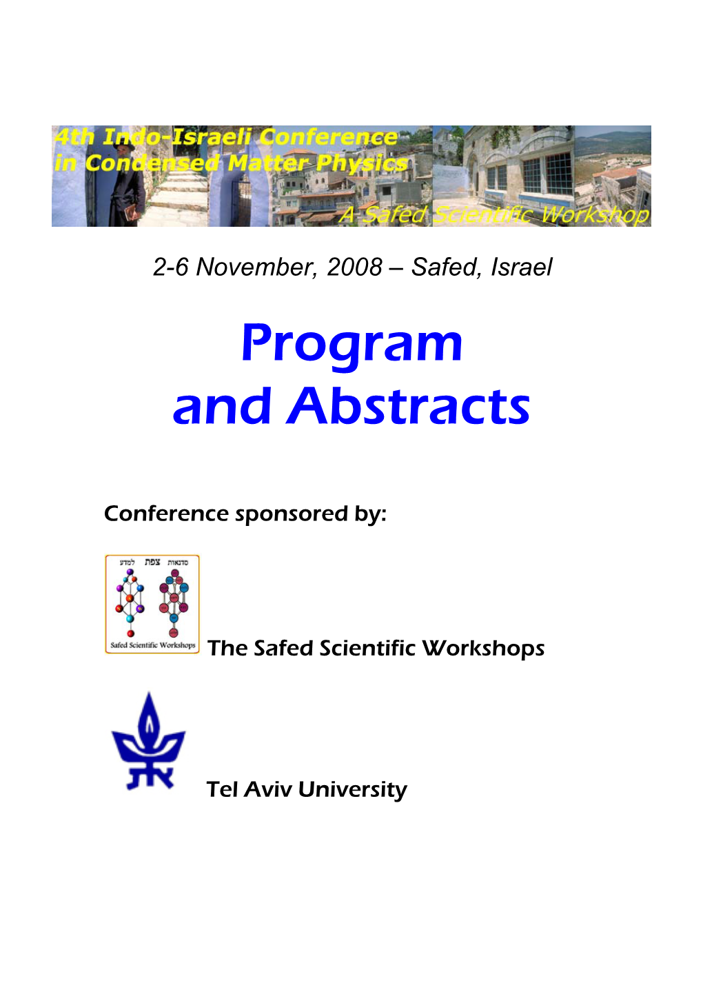 Program and Abstracts