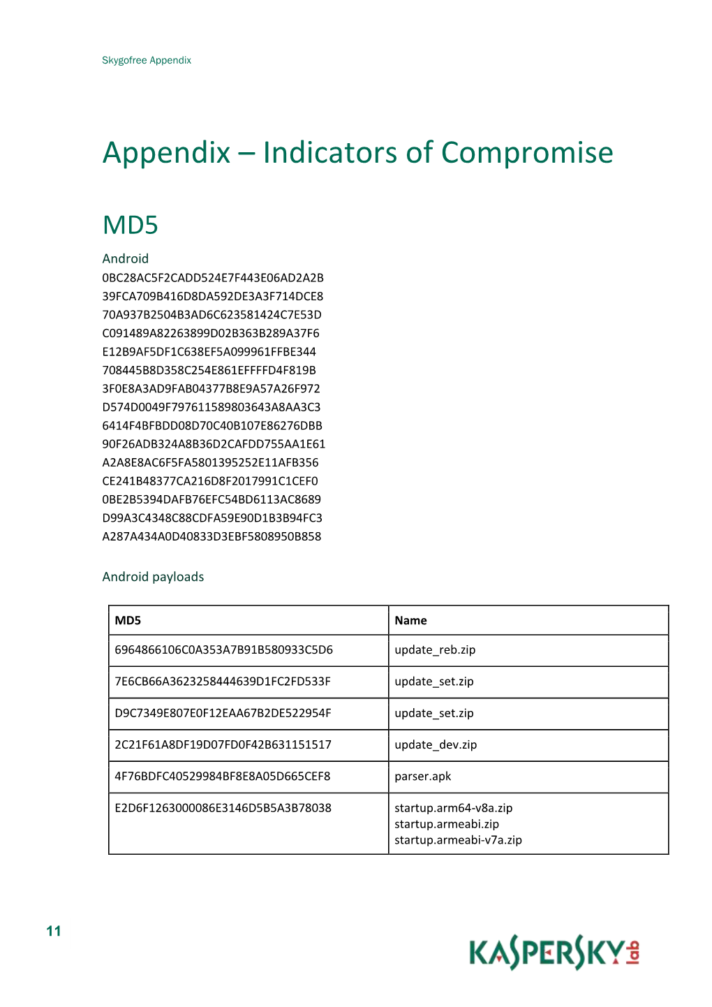 Skygofree Appendix